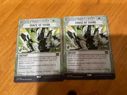 2x FORCE OF VIGOR Breaking news Mm to good condition - Image 1