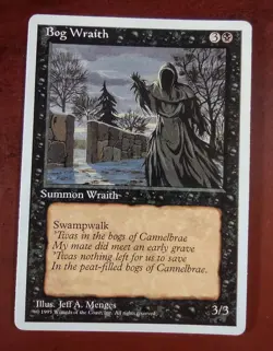 BOG WRAITH mtg LP Alternate 4th Edition 1 Unc - Image 1
