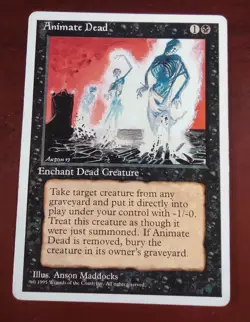 ANIMATE DEAD mtg LP Alternate 4th Edition 1 Unc - Image 1