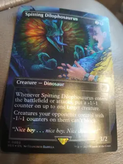 Spitting Dilophosaurus (Borderless) Universes Beyond: Jurassic Pikachu World... - Image 1