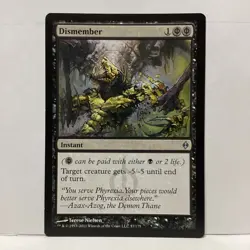 MTG Dismember Magic: The Gathering New Phyrexia Uncommon #57 - Image 1