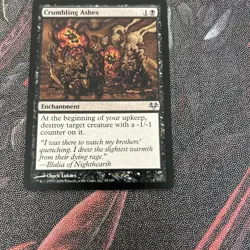 2008 Magic The Gathering Eventide Crumbling Ashes #35 Light Play - Image 5