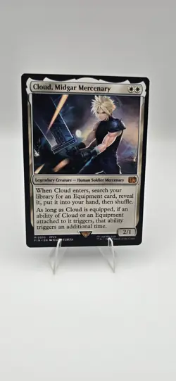 Cloud, Midgar Mercenary (0010) MTG Magic Final Fantasy M/NM FFVII - Image 1