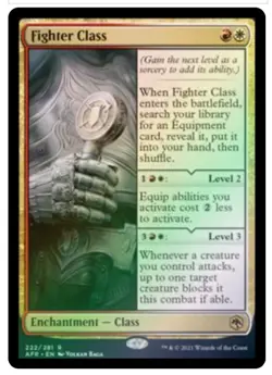 Fighter Class Adventures in the Forgotten Realms Foil NM/M- Magic The Gathering - Image 1