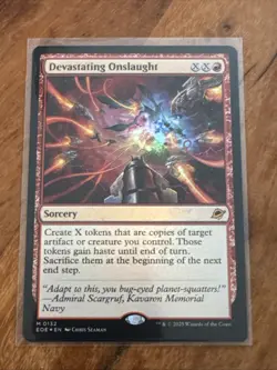 Devastating Onslaught - Foil M MTG Edge of Eternities M/NM, English - Image 1