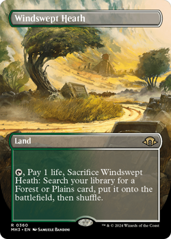 Windswept Heath (Borderless) [Modern Horizons 3] Magic MTG - Image 1