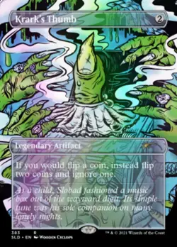 Krark's Thumb // Krark's Thumb (Borderless) [Secret Lair Drop Series] Magic MTG - Image 1