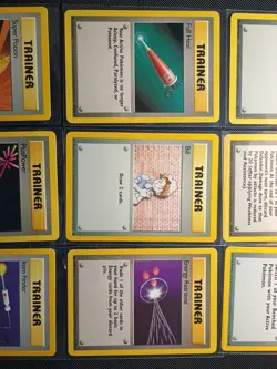 Vintage Pokemon Card Lot Base Set Lot#4 9 LP Base Set Trainer Cards WOTC Vintage - Image 3