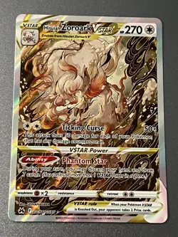 Hisuian Zoroark VSTAR GG56/GG70 Alternate Art Holo NM Pokemon Card English - Image 1