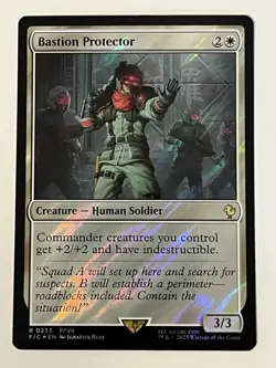 Bastion Protector Surge Foil Commander: Final Fantasy MTG 0233 Rare - Image 1