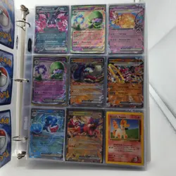 Pokemon Vintage Binder Collection Lot- 152 Cards- 17 Binder Page (LAST BINDER-2) - Image 2