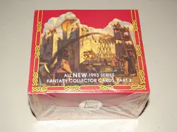 TSR AD&D 2nd Edition 1993 Fantasy Trading Cards, Part 2 Red Box (36 Packs) -NIS - Image 1