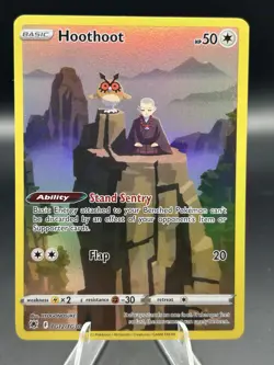 Pokemon Card TCG - Hoothoot TG12 Ultra Rare Astral Radiance Trainer Gallery - Image 1
