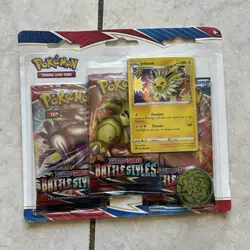 G-35 Pokemon Battle Styles 3 booster pack blister promo card Jolteon - Image 5