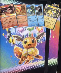 Prismatic Evolutions BINDER ONLY with POSTER and Cards *NO PACKS* - Image 2