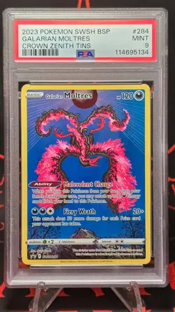 PSA 9 Galarian Moltres SWSH284 SWSH: Sword & Shield Promo Cards Holo - Image 2