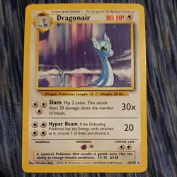 1999 Dragonair 018/102 Base Set Regular Pokemon Vintage Card - Image 1