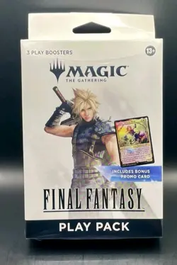 Magic The Gathering Final Fantasy Play Pack w/ 3 Packs & Promo SEALED NEW 🎲 - Image 1
