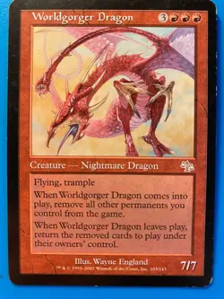 MTG 1x Worldgorger Dragon Judgment Legacy Magic the Gathering Card x1 LP - Image 1