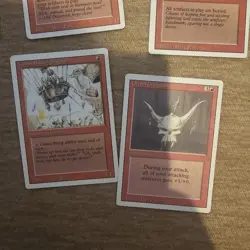 Magic The Gathering Revised Red Card Lot 1994 Uncommon Mtg Stone Giant Etc.. - Image 2