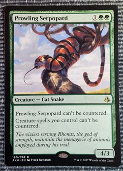 2017 Magic the Gathering Amonkhet - Prowling Serpopard 180/269 - Raw NM - Image 1