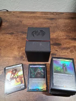 MTG Warhammer 40,000: Necron Dynasties Commander Deck With Deck Box & Sleeves - Image 2