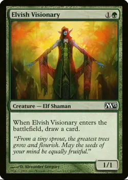 X 1 Elvish Visionary NM M10 169 MTG Magic The Gathering - Image 1