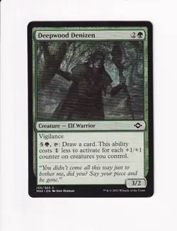 2021 MTG MAGIC THE GATHERING MODERN HORIZONS 2 DEEPWOOD DENIZEN (PAP2) - Image 1