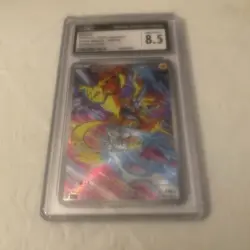 2024 POKEMON STELLAR MIRACLE - ART RARE - HOLO - JPN 109/102 ZERAORA CGC 8.5 - Image 1