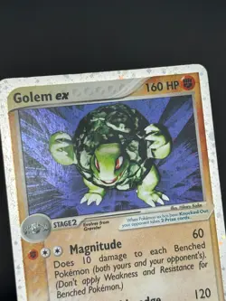 Golem EX Pokemon TCG Dragon 91/97 Holo Rare English LP - Image 3