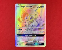 Tapu Fini GX 152/147 Rainbow Secret Ultra Rare 2017 Pokemon Burning Shadows NM ✨ - Image 1