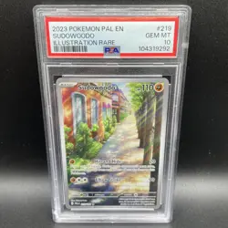 Pokemon TCG Sudowoodo 219/193 Sv02: Paldea Evolved Illustration Rare PSA 10 - Image 1
