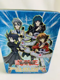 Yugioh Shonen Jumps Duelist Pack Coll Tin(empty) With 80 Random Cards (read) - Image 2