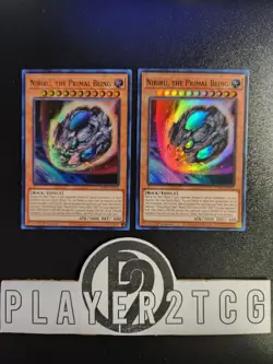 Yugioh| 2x Nibiru, the Primal Being RA01-EN015 1st Edition Super Rare LP - Image 1