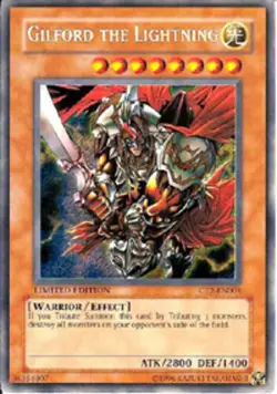 Yugioh! LP Gilford the Lightning - CT2-EN001 - Secret Rare - Limited Edition Lig - Image 1