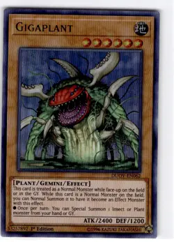 Yu-Gi-Oh 1st edition Gigaplant Ultra Rare #DUOV-EN062 - Image 1