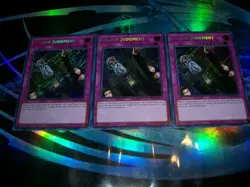 3x Solemn Judgment 1st Edition Secret Rare RA02-EN075 Yu-Gi-Oh! - Image 1