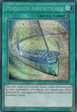 Pendulum Impenetrable - WSUP-EN050 - Prismatic Secret Rare - 1st Edition - Light - Image 1