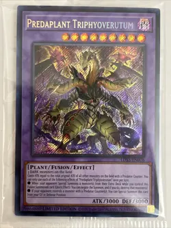 Predaplant Triphyoverutum Limited Edition Secret Rare LDS3-EN076 Yu-Gi-Oh Sealed - Image 2