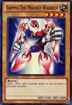 Gamma the Magnet Warrior LCYW-EN014 1st Common Moderate Play Yu-Gi-Oh DNA GAMES - Image 1