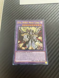 Evil HERO Neos Lord SUDA-EN031 Supreme Darkness 1st Edition - Image 2