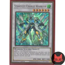 Yugioh Stardust Charge Warrior MAGO-EN029 Gold Rare 1st Edition NM - Image 1