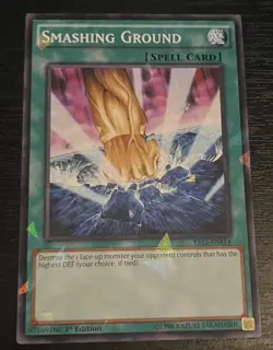 YUGIOH Smashing Ground YS15-ENF14 1st edition Shatterfoil NM - Image 1