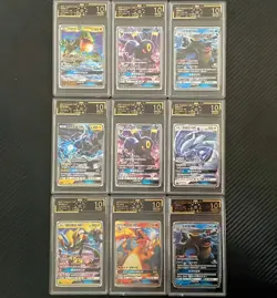 9 Lot [OCD 10] Gx RR Pokemon Chinese Card Charizard Umbreon Rayquaza Lugia -SQ - Image 1