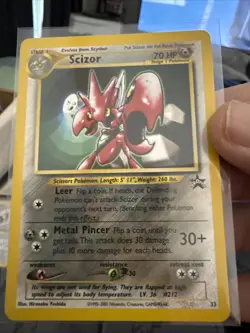 Pokemon card - Scizor 33 - Black Star Promo - excellent shape WE33 - Image 1