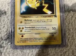 Pikachu 4 WOTC Pokemon TCG Movie Black Star Promo Card - Lightly Played - Image 3
