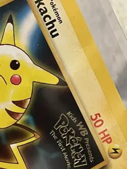 Pikachu 4 WOTC Pokemon TCG Movie Black Star Promo Card - Lightly Played - Image 4