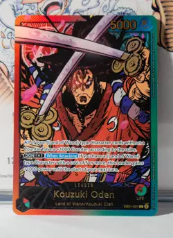 Kouzuki Oden EB01-001 SPR Leader EB02 25th Collection One Piece Card English - Image 1