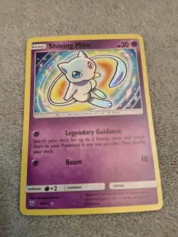 Pokemon TCG Shining Mew Holo Rare Card 40/73 Shining Legends NM-MINT - Image 1