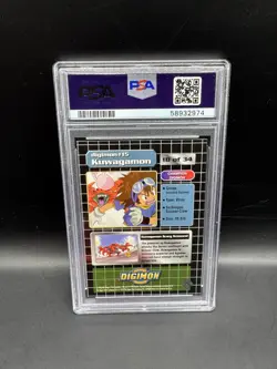 PSA 9 Kuwagamon Silver Prizm Exclusive Preview Digimon 1999 Upper Deck Card #18 - Image 2